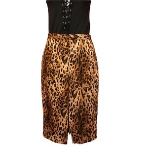 Zara leopard print pencil skirt